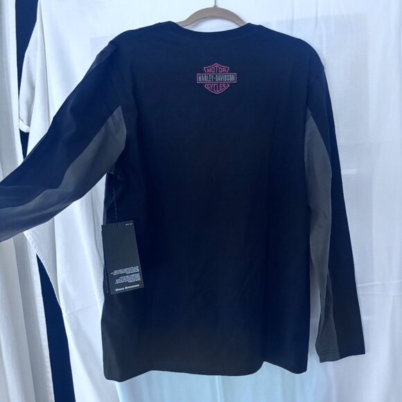 NWT - Harley-Davidson Men's Copperblock Block Letter Long Sleeve Shirt (Size L) - Picture 4 of 7